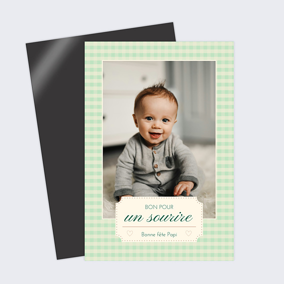 Carte fête des grands-pères Un sourire à offrir