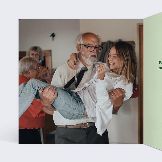 Carte Fête des Grands-Pères Meilleur du Monde Intérieur Gauche