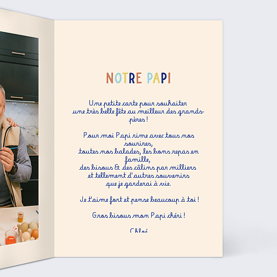 Fête des Grands Pères Papi Ours