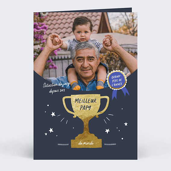 Carte fête des grands-pères Le meilleur Papy