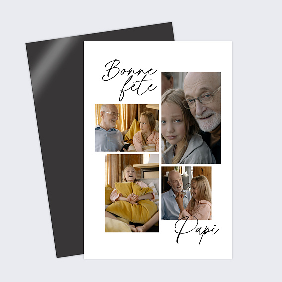 Carte fête des grands-pères Pêle-mêle