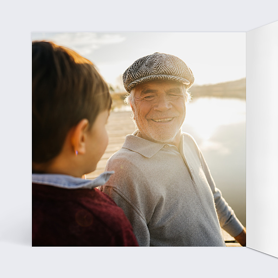 Carte fête des grands-pères With Love Intérieur Gauche