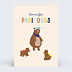 Carte fête des grands-pères Papi Ours