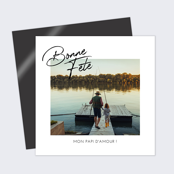 Carte fête des grands-pères Signature