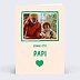 Carte Fête des Grands-Pères Coeur Simple