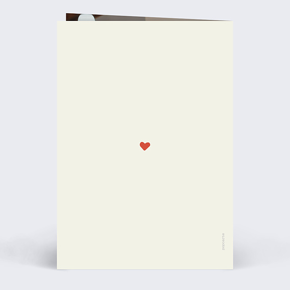 Carte fête des grands-pères Multicolore Verso