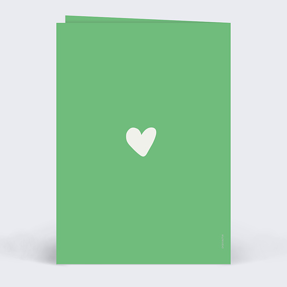 Carte fête des grands-pères Cœur iconique Verso