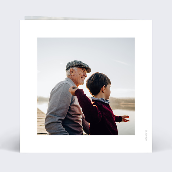 Carte fête des grands-pères With Love Verso