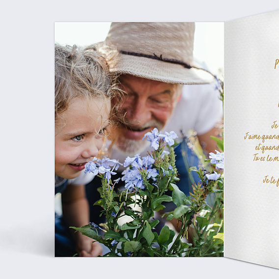 Fête des Grands Pères Papi en or