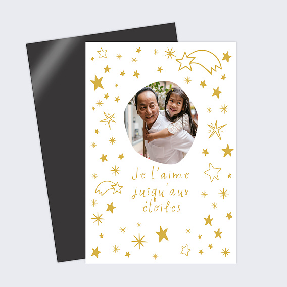 Carte fête des grands-pères Jusqu'aux étoiles