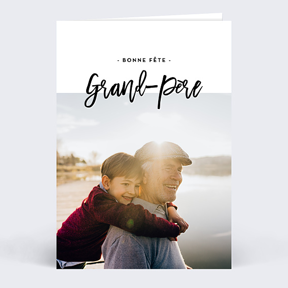 Carte fête des grands-pères Belles Lettres