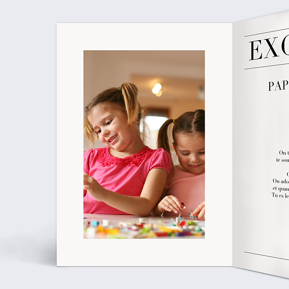 Carte fête des grands-pères Magazine Intérieur Gauche