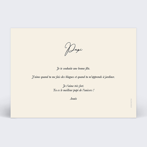 Fête des Grands Pères Étiquette coeur