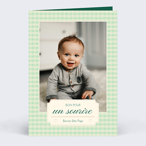 Carte fête des grands-pères Un sourire à offrir