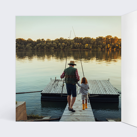 Carte fête des grands-pères Chic Intérieur Gauche
