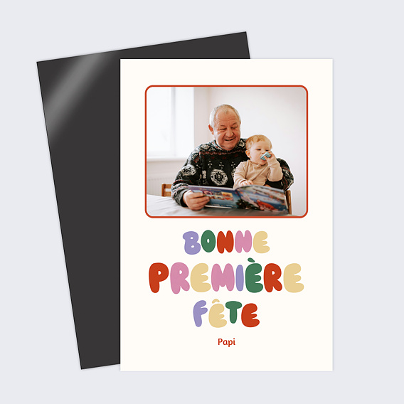 Carte fête des grands-pères Première fête