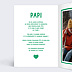 Carte Fête des Grands-Pères Coeur Simple Papi Intérieur Gauche