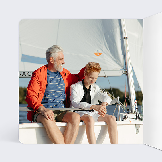 Carte fête des grands-pères Douceur Intérieur Gauche