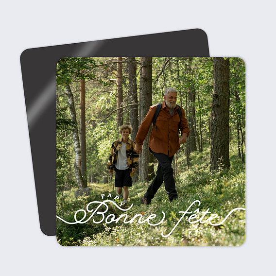 Carte fête des grands-pères Typographie originale 