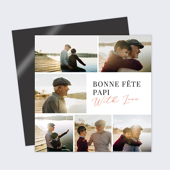 Carte fête des grands-pères With Love