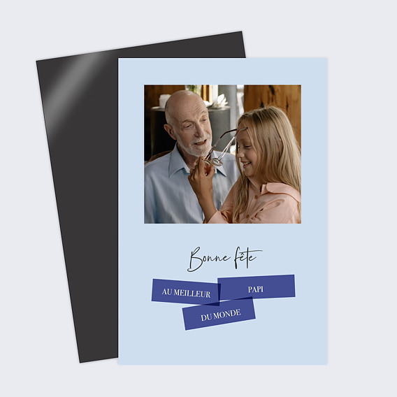 Carte fête des grands-pères Passionnément