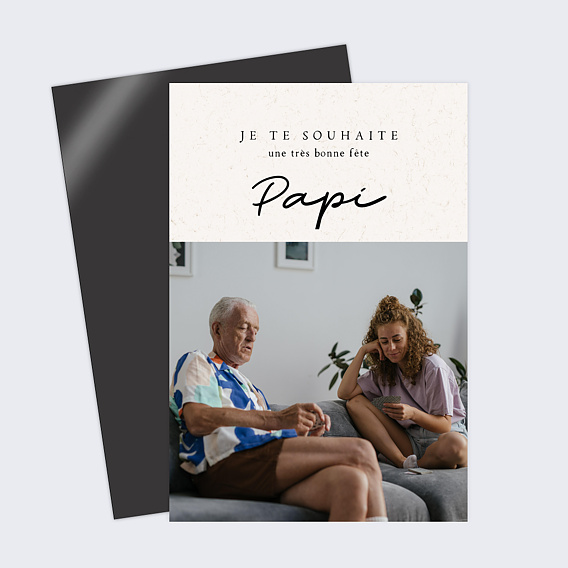 Carte fête des grands-pères Mon Papi