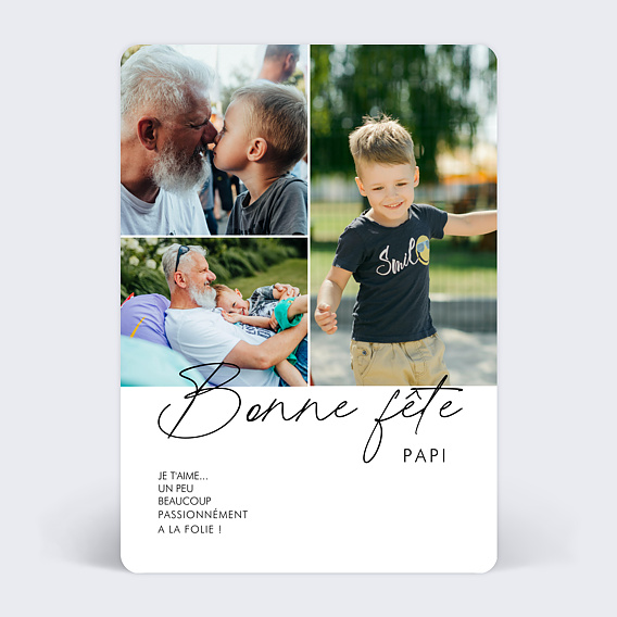 Carte Fête des Grands-Pères Trio