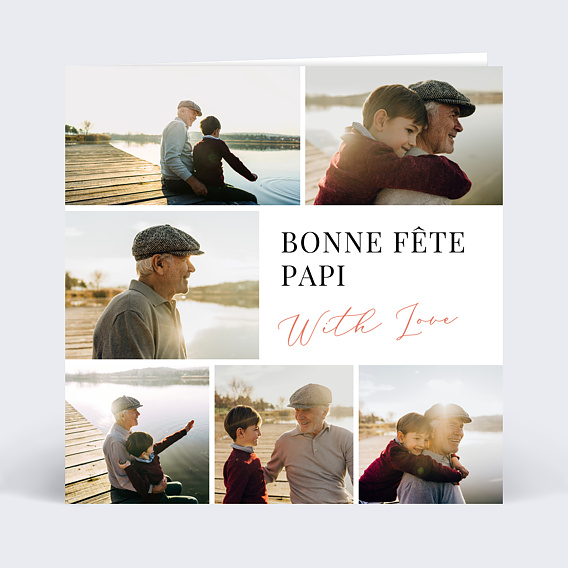 Carte Fête des Grands-Pères With Love