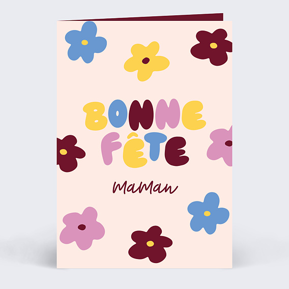 Fête des Mères Fleurs wavy