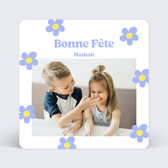 Carte fête des mères Flowers Party