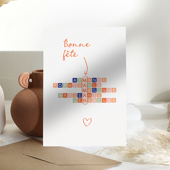 Carte fête des mères Jeu de mots