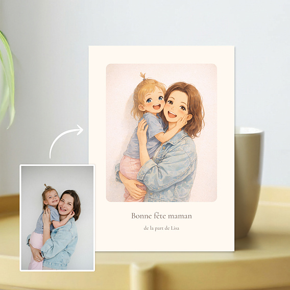 Fête des Mères Portrait en manga