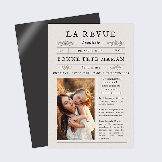 Carte fête des mères La Revue Familiale