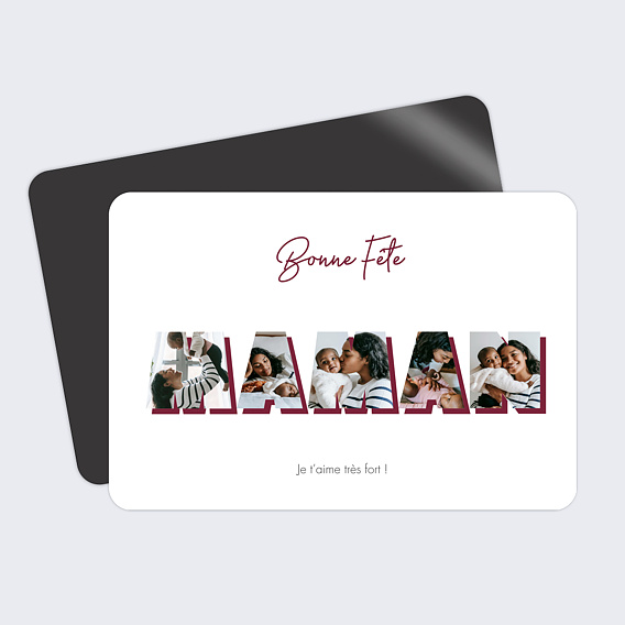 Carte fête des mères Lettres Maman