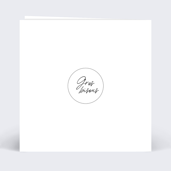 Carte fête des mères Pastille  Verso