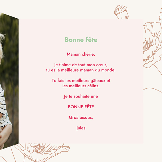 Fête des Mères Portrait en figurine