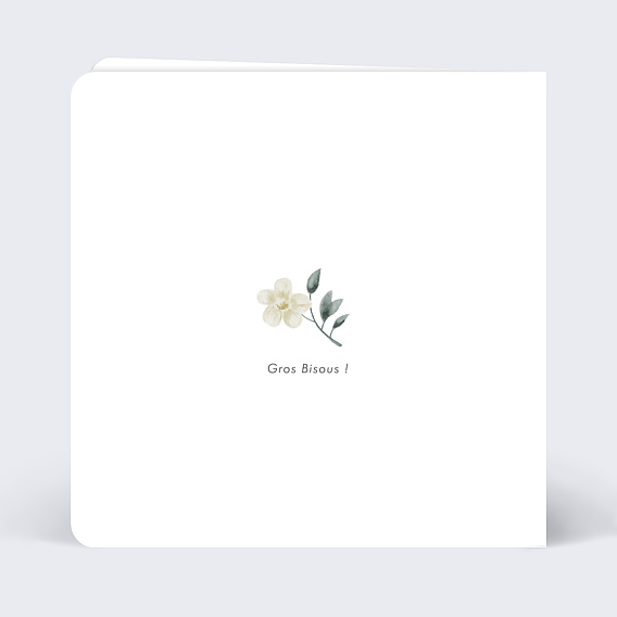 Carte fête des mères Romance Verso