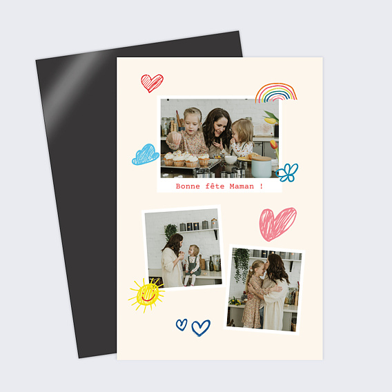 Carte fête des mères Coloriage pour maman