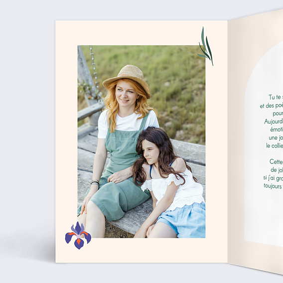 Carte fête des mères Tulipe - Diaiwaie x Popcarte Intérieur Gauche