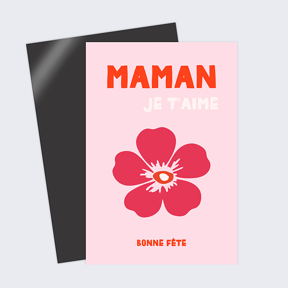 Carte fête des mères Fleur iconique