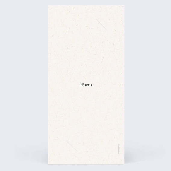 Carte fête des mères Bouquet Fleurs Séchées Verso