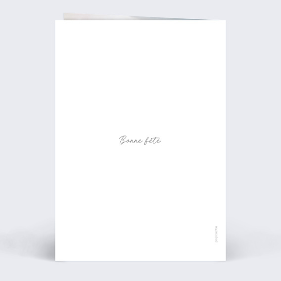 Carte fête des mères Portrait en aquarelle Verso