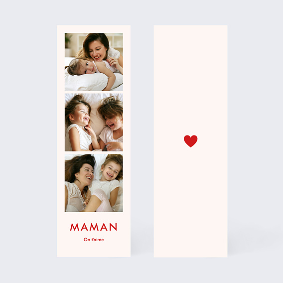 Carte fête des mères 1001 Cœurs