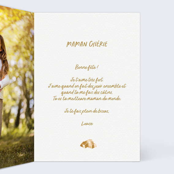 Fête des Mères Maman en or