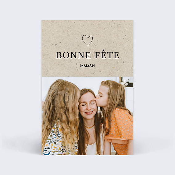 Fête des Mères Cœur Kraft