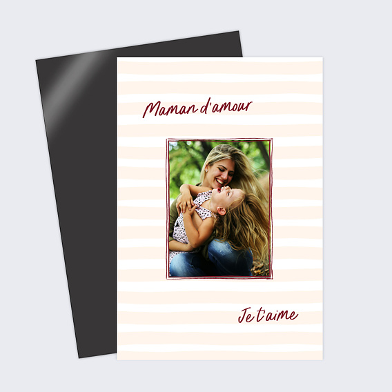 Carte fête des mères Red notes