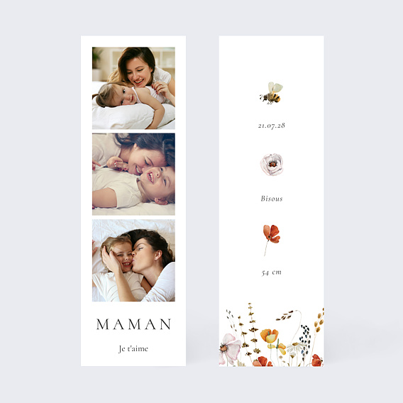 Carte fête des mères Belle Saison