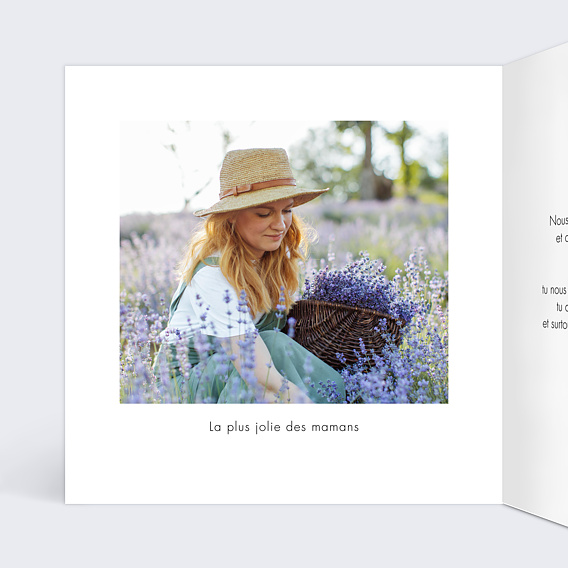 Carte fête des mères Pastille  Intérieur Gauche