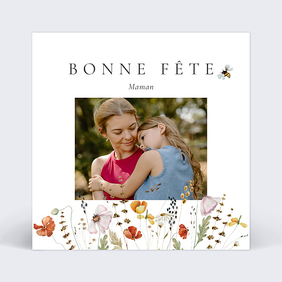 Carte fête des mères Belle Saison