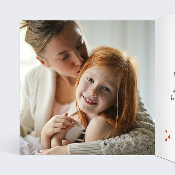 Carte fête des mères Chouette Maman Intérieur Gauche